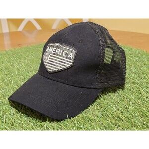 Highland Tactical 1776 American Flag(Camo) Black Hat Cap Snap Back Mesh Mens